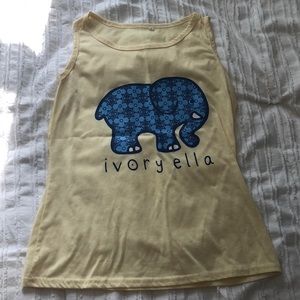 yellow and blue ivory ella tank!